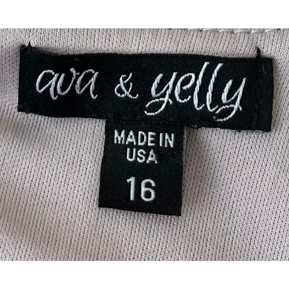 AVA & YELLY CAP SLEEVE MIDI SKATER DRESS, WOMENS, 16, BLACK WITH PINK LINING - Picture 10 of 12